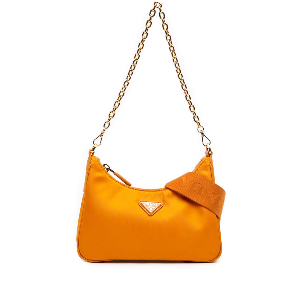 Pre-Loved Prada Saffiano Trimmed Re Nylon Re Edition 2005 Satchel